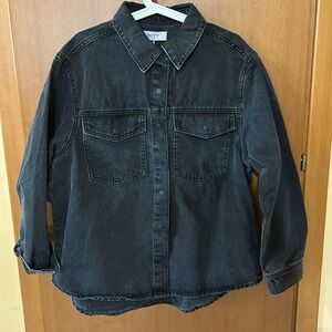Dark jean Shacket